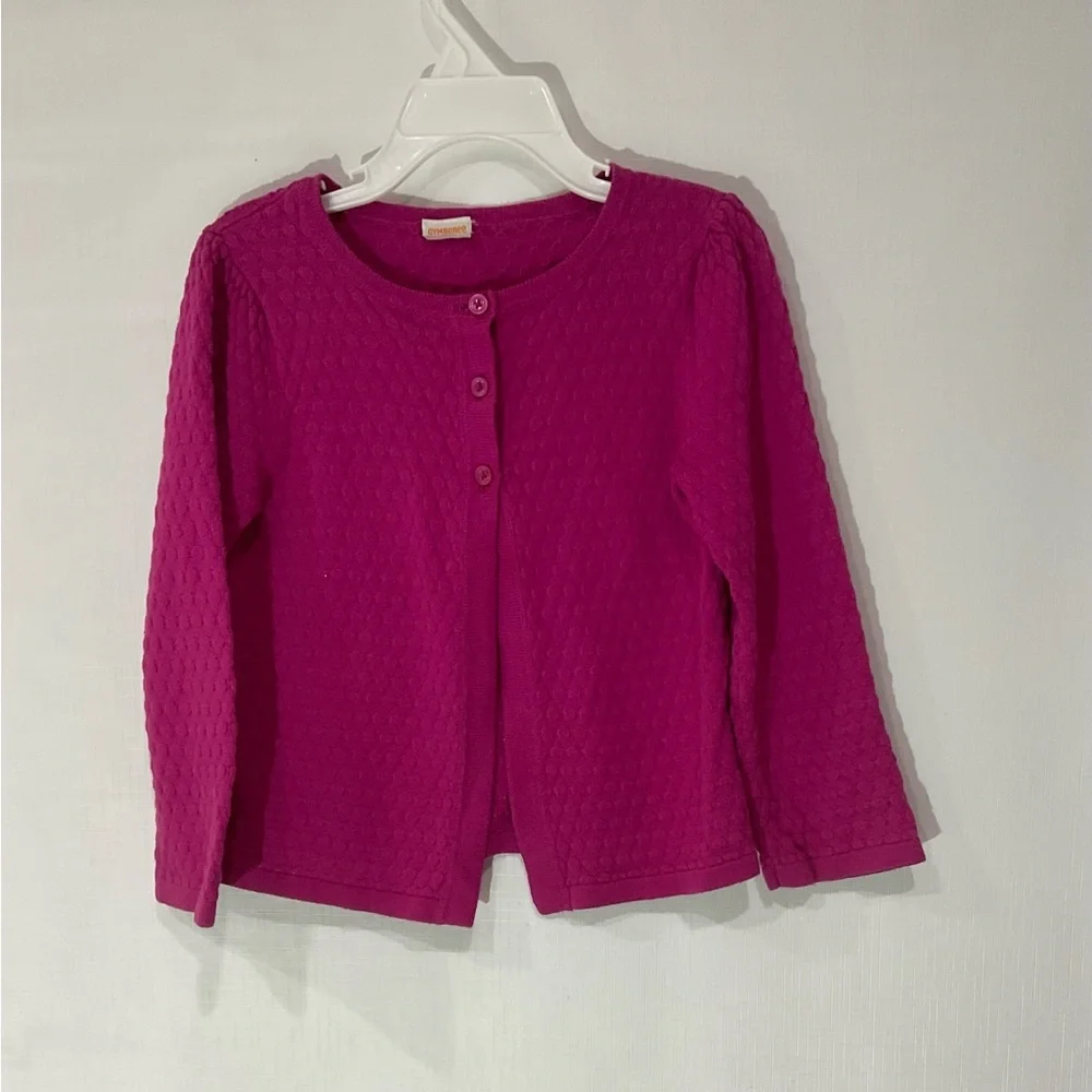🌼🌼Gymboree Girl’s Jersey Three Top Buttons Open Front Cardigan, 5-6 years